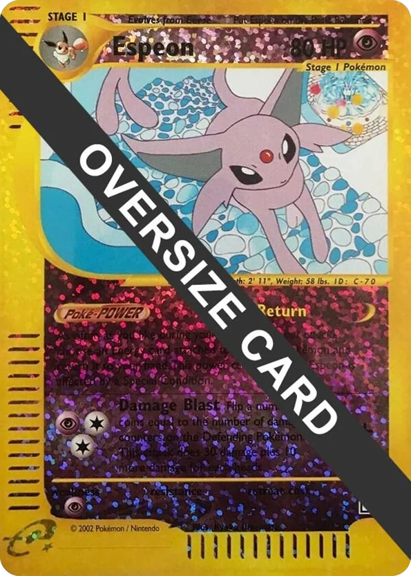 0006 Espeon - 6/12 (Box Topper) Promo Jumbo Cards