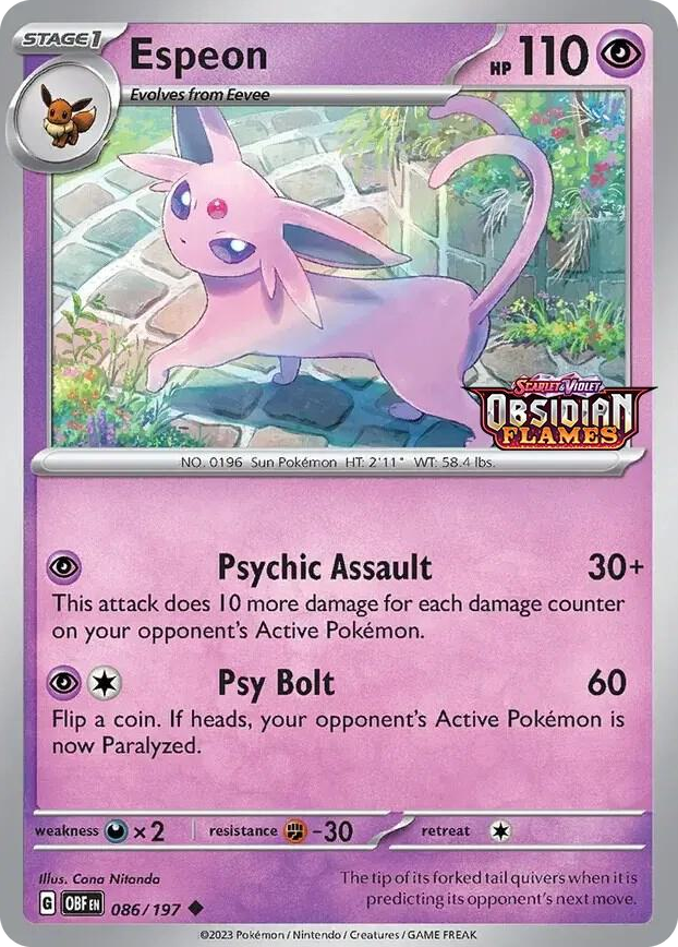 0086 Espeon (Best Buy Exclusive) Promo Miscellaneous Cards & Products