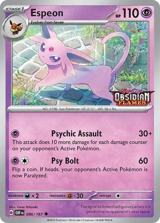 0086 Espeon (Best Buy Exclusive) Promo Miscellaneous Cards & Products