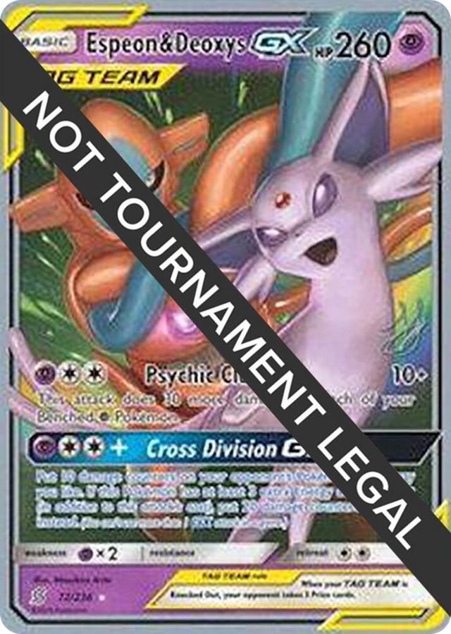 0072 Espeon & Deoxys GX - 2019 (Henry Brand) Ultra Rare World Championship Decks