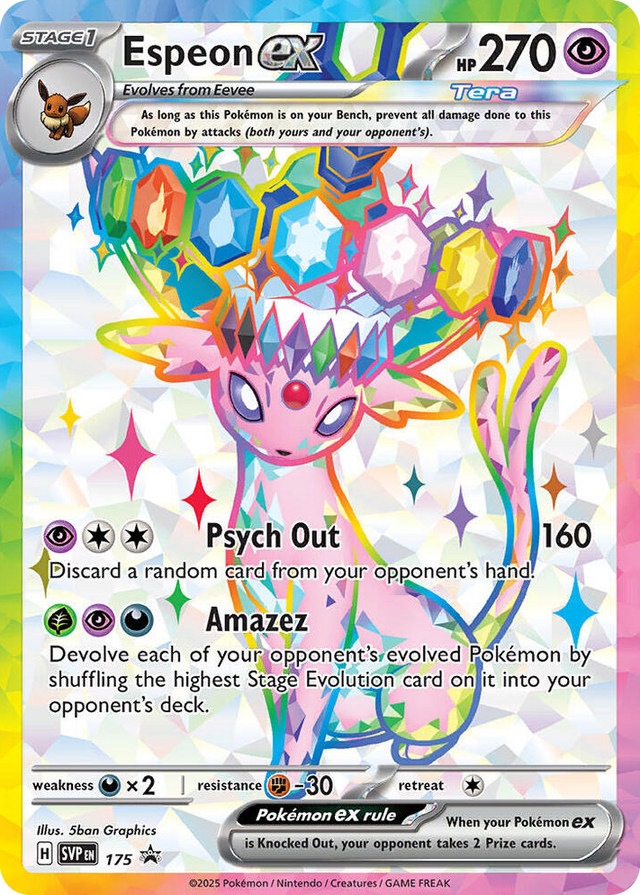 SVP175 Espeon ex - 175 Promo Scarlet & Violet Promo Cards
