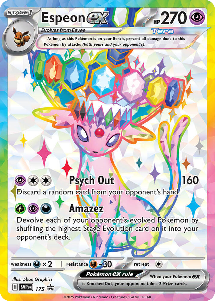 SVP175 Espeon ex - 175 Promo Scarlet & Violet Promo Cards