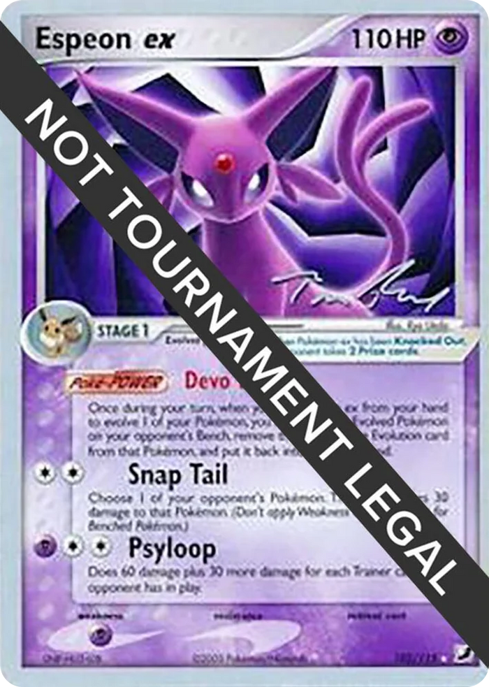 0102 Espeon ex - 2007 (Tom Roos) Rare World Championship Decks