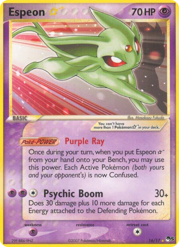 0016 Espeon Star Ultra Rare POP Series 5