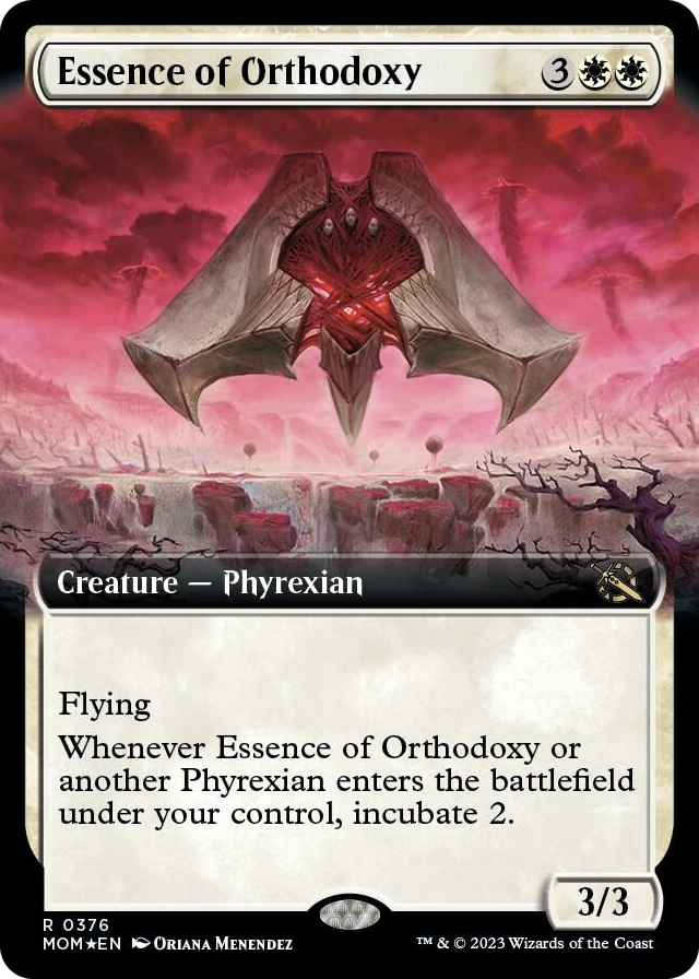 Essence of Orthodoxy (Extended Art) #376 R - March of the Machine Pokemon card