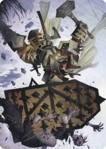 0009 Estwald Shieldbasher Art Card S Art Series: Innistrad: Crimson Vow
