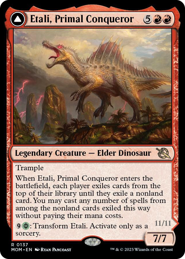 Etali, Primal Conqueror #137 R - March of the Machine Pokemon card