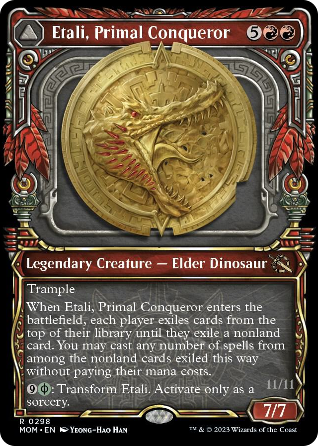 Etali, Primal Conqueror (Showcase) #298 R - March of the Machine Pokemon card