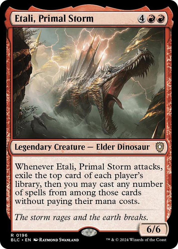 0196 Etali, Primal Storm R Commander: Bloomburrow