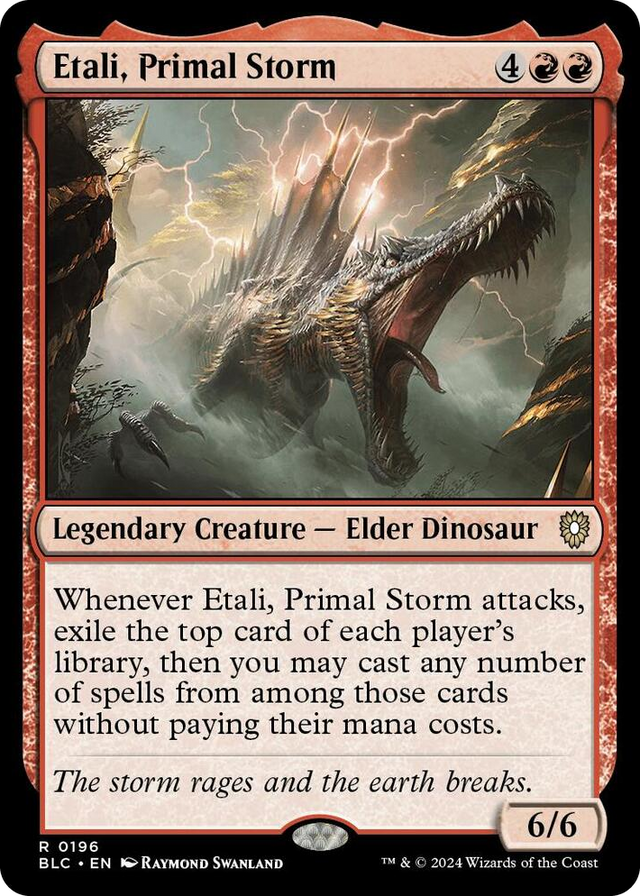 0196 Etali, Primal Storm R Commander: Bloomburrow