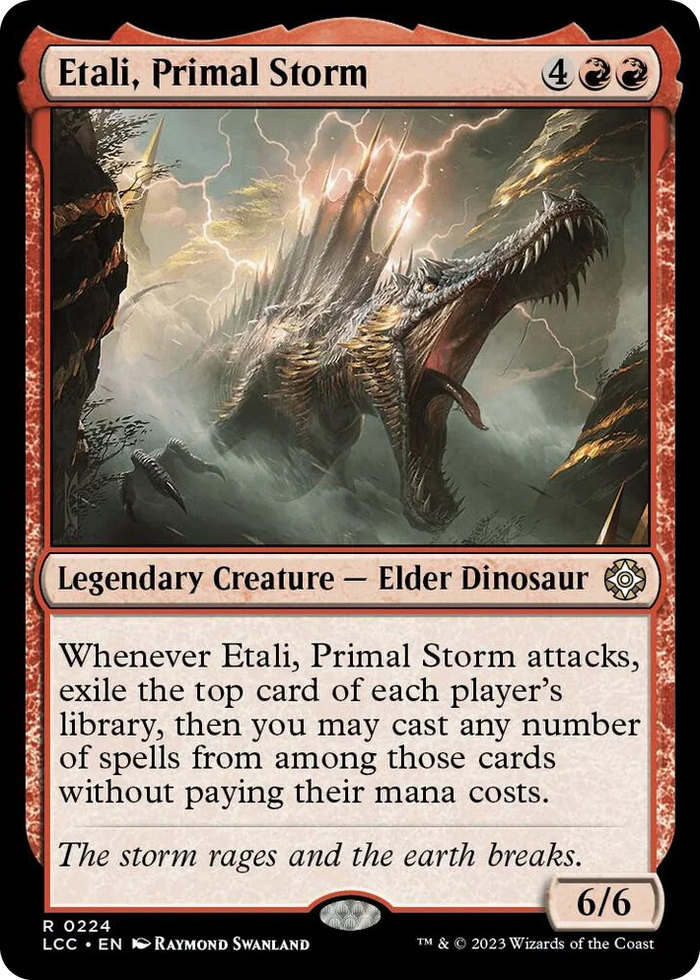 0224 Etali, Primal Storm R Commander: The Lost Caverns of Ixalan