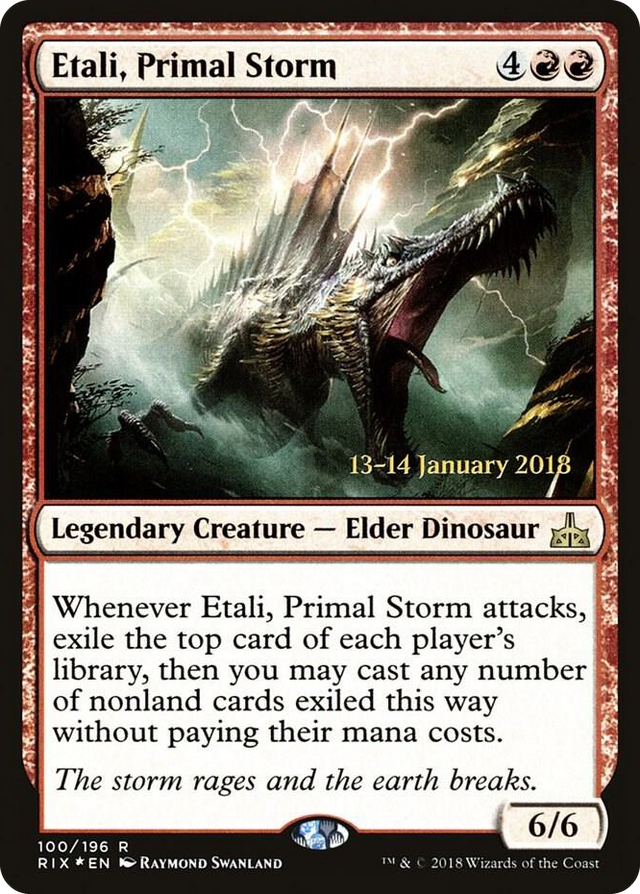 0100 Etali, Primal Storm (RIX) R Prerelease Cards