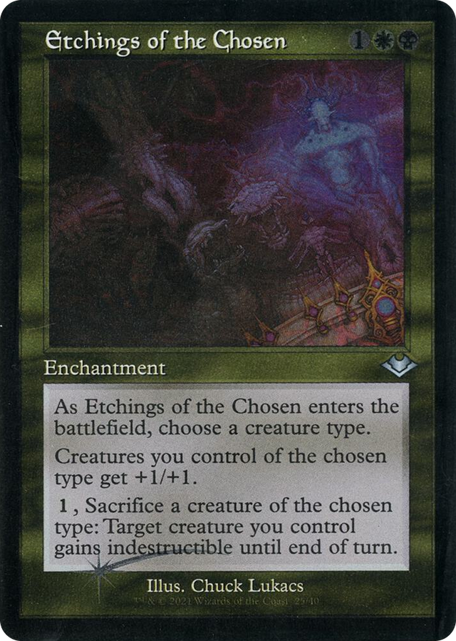 0025 Etchings of the Chosen (Retro Frame) (Foil Etched) U Modern Horizons