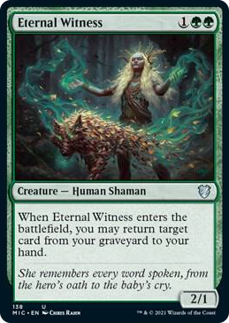 0138 Eternal Witness U Commander: Innistrad: Midnight Hunt