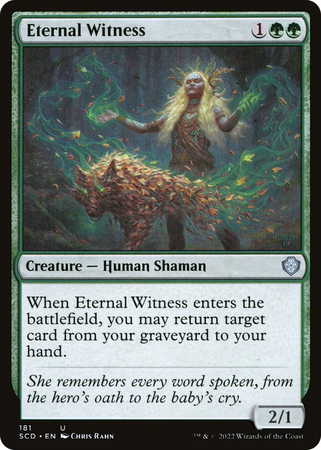 0181 Eternal Witness U Starter Commander Decks