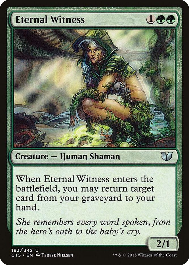 Eternal Witness #183 U - Commander 2015 Pokemon card