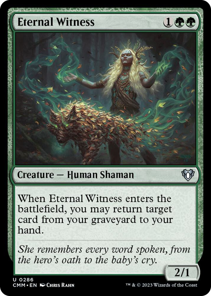 0286 Eternal Witness U Commander Masters