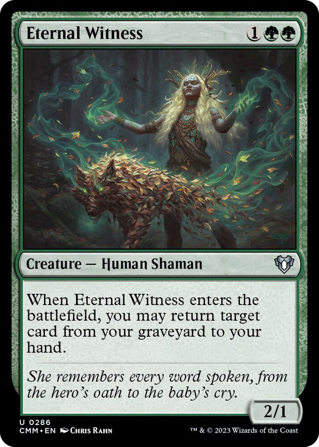 0286 Eternal Witness U Commander Masters