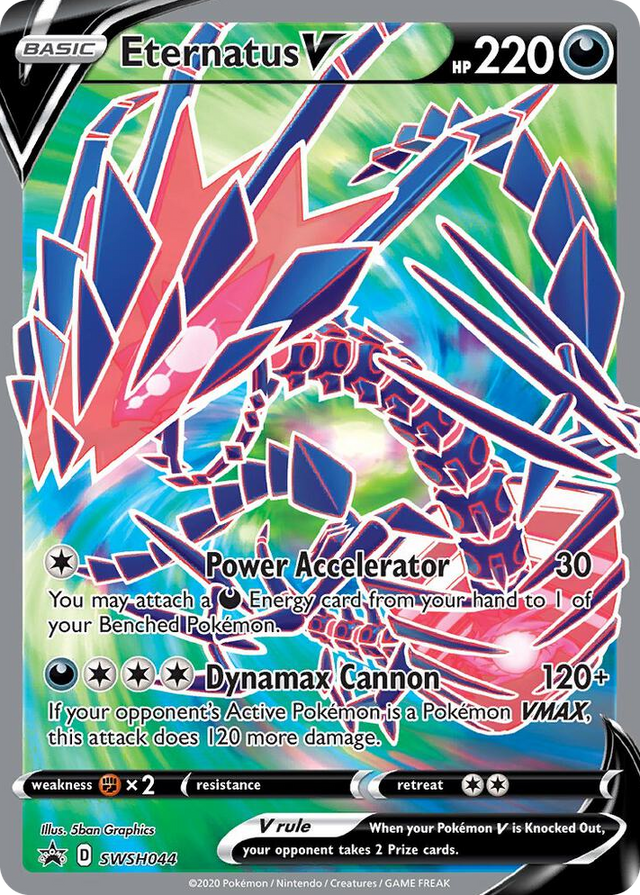 0044 Eternatus V - SWSH044 Promo Sword & Shield Promo Cards