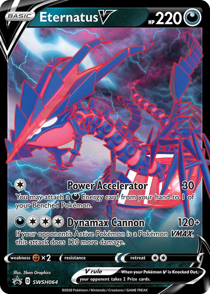 0064 Eternatus V - SWSH064 Promo Sword & Shield Promo Cards