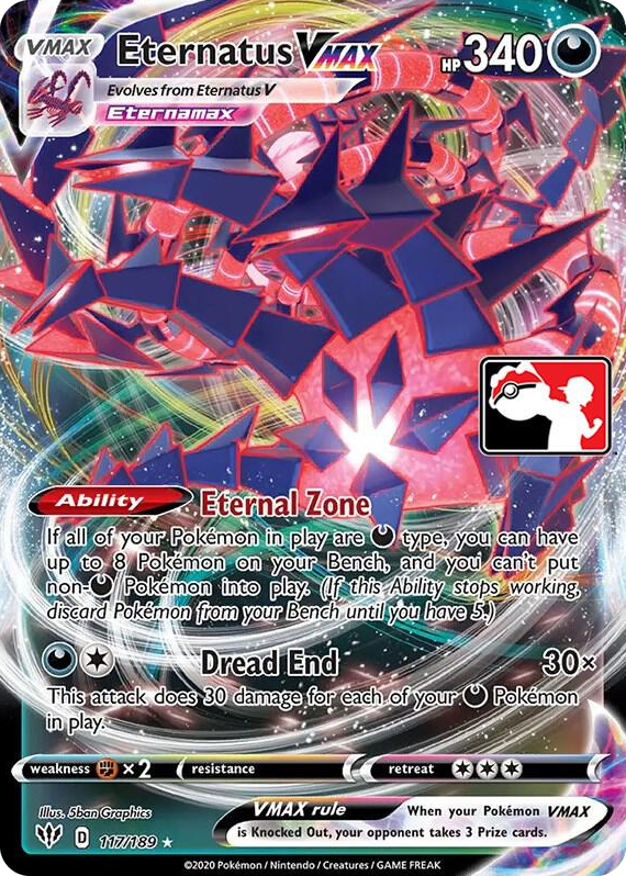 0117 Eternatus VMAX Ultra Rare Prize Pack Series Cards