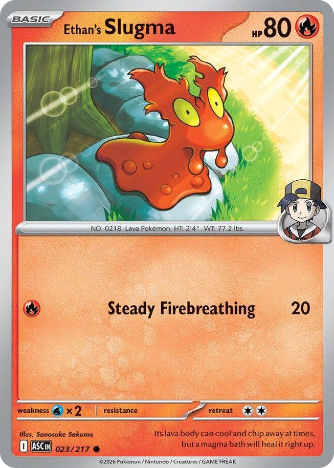 0023 Ethan's Slugma Common Ascended Heroes