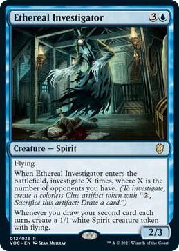 0012 Ethereal Investigator R Commander: Innistrad: Crimson Vow