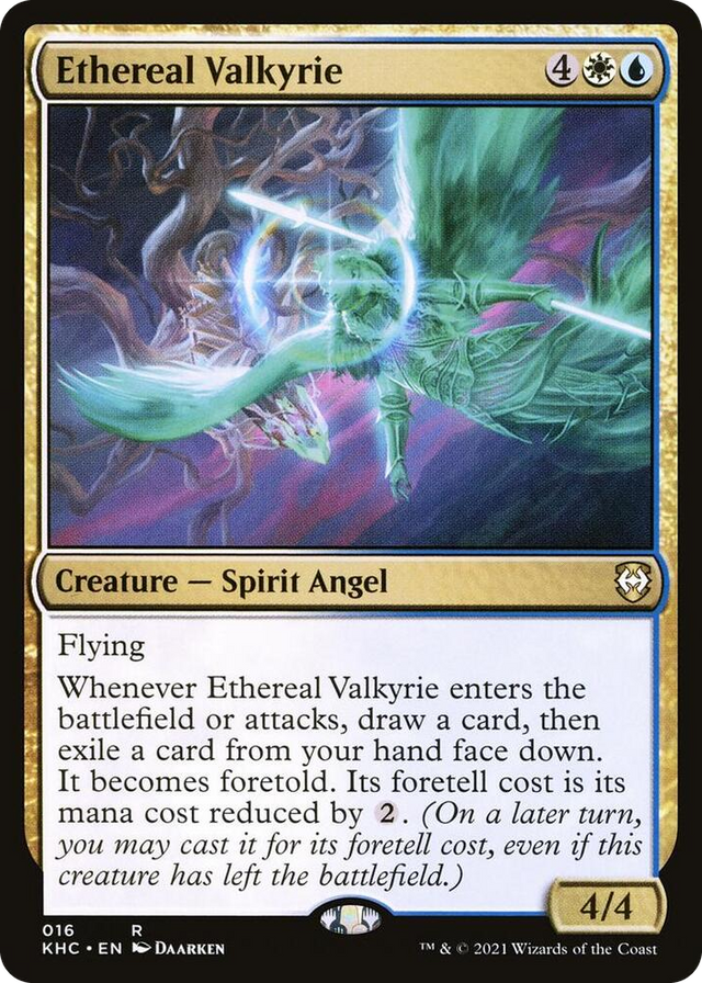 0016 Ethereal Valkyrie R Commander: Kaldheim