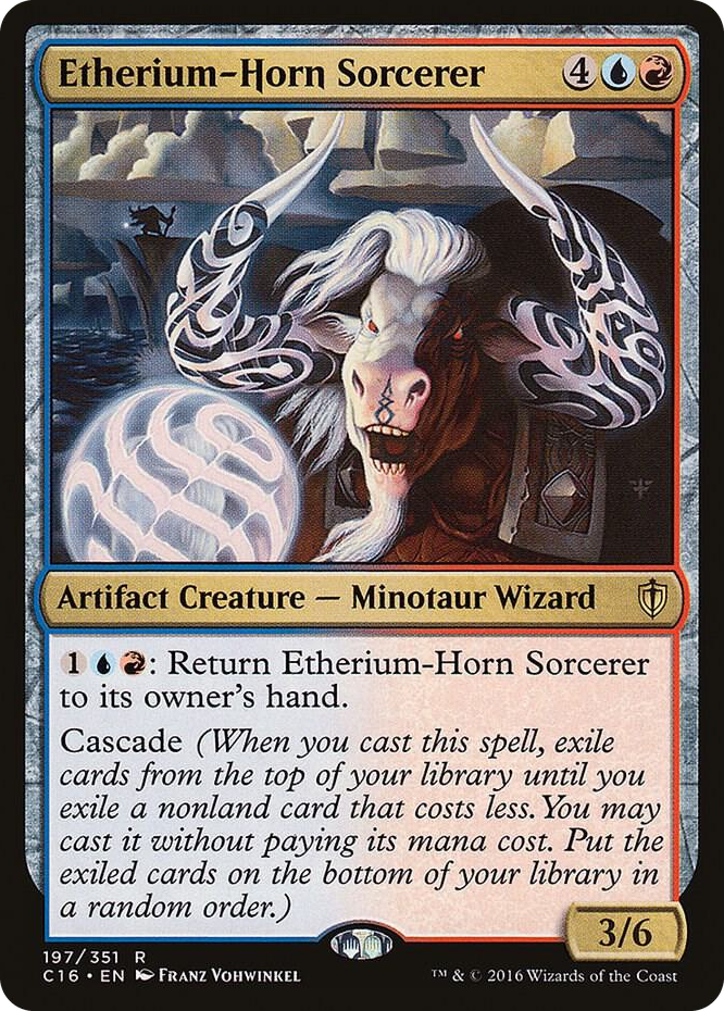 Etherium-Horn Sorcerer #197 R - Commander 2016 Pokemon card