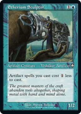 0082 Etherium Sculptor (Retro Frame) C Commander: The Brothers' War