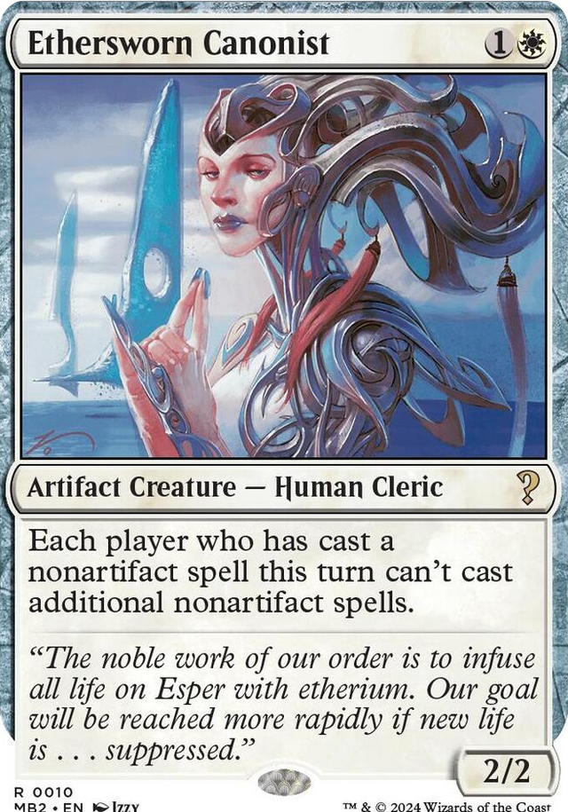 0010 Ethersworn Canonist (White Border) R Mystery Booster 2