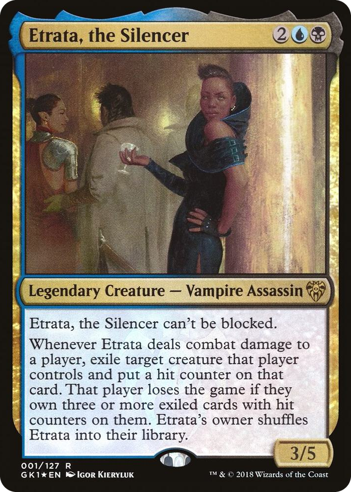 0001 Etrata, the Silencer R Guilds of Ravnica: Guild Kits