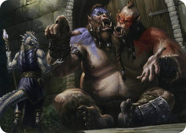 0013 Ettin Art Card S Art Series: Adventures in the Forgotten Realms