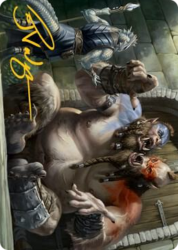 0013 Ettin Art Card (Gold-Stamped Signature) S Art Series: Adventures in the Forgotten Realms
