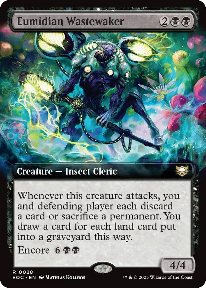 Eumidian Wastewaker (Extended Art) #28 R - Commander: Edge of Eternities Pokemon card