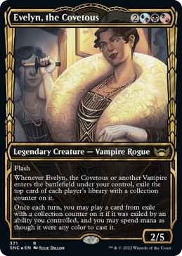 0371 Evelyn, the Covetous (Gilded Foil) R Streets of New Capenna