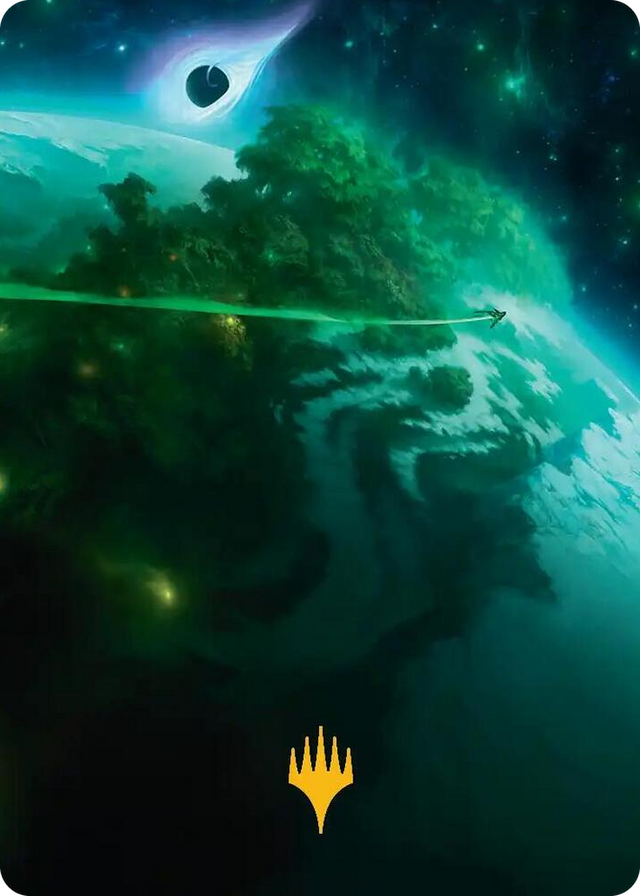 0030 Evendo, Waking Haven Art Card (Gold-Stamped Planeswalker Symbol) S Art Series: Edge of Eternities