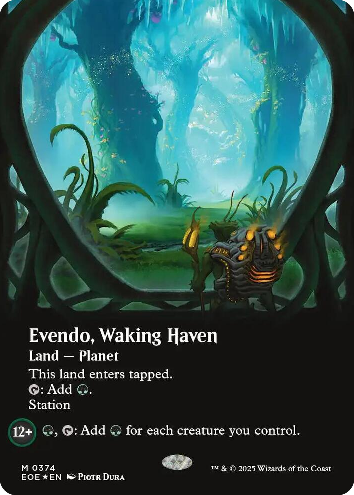 0374 Evendo, Waking Haven (Borderless) (Galaxy Foil) M Edge of Eternities