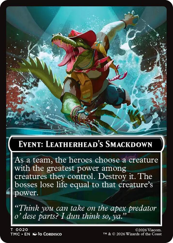 Event: Leatherhead's Smackdown #20 T - Commander: Teenage Mutant Ninja Turtles Pokemon card