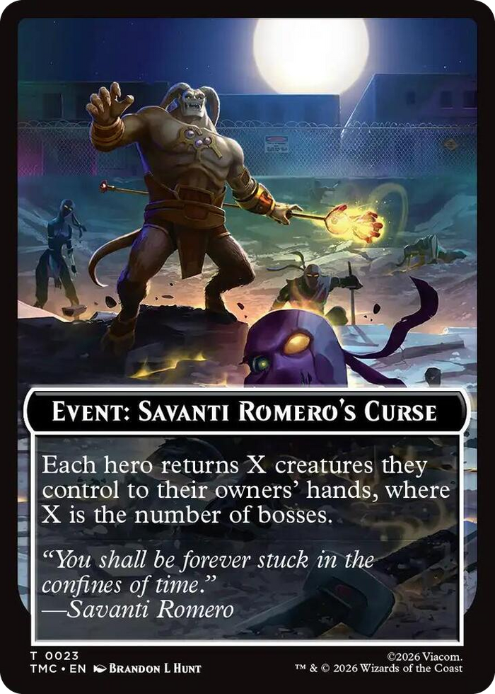 Event: Savanti Romero's Curse #23 T - Commander: Teenage Mutant Ninja Turtles Pokemon card