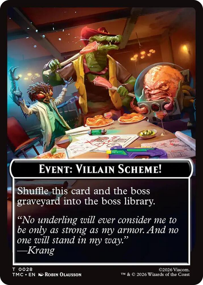 Event: Villain Scheme! #28 T - Commander: Teenage Mutant Ninja Turtles Pokemon card