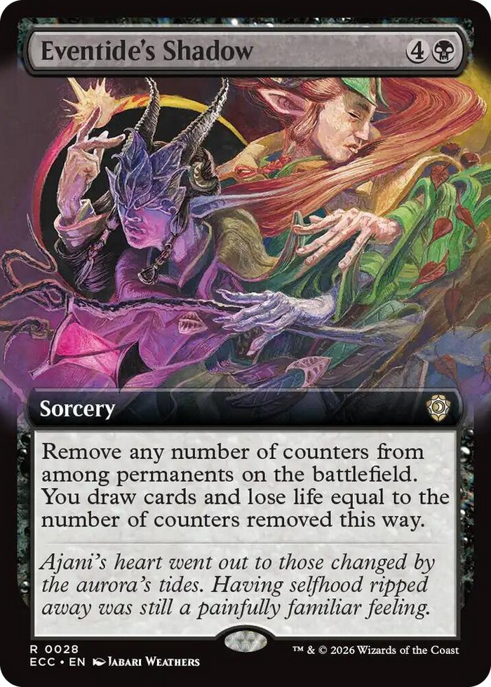 Eventide's Shadow (Extended Art) #28 R - Commander: Lorwyn Eclipsed Pokemon card