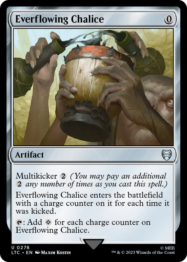 Everflowing Chalice #278 U - Commander: The Lord of the Rings: Tales of Middle-earth Pokemon card