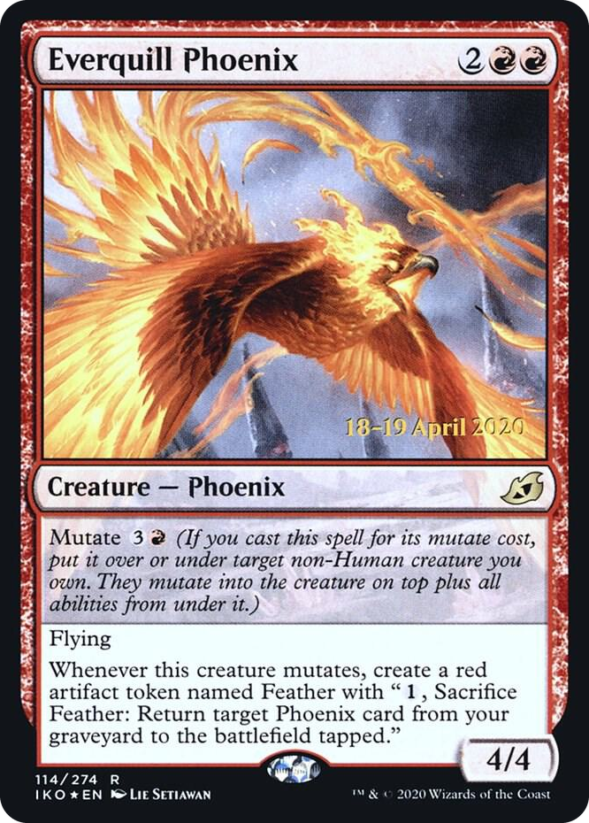 0114 Everquill Phoenix R Prerelease Cards