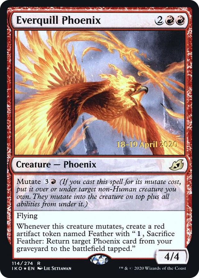 0114 Everquill Phoenix R Prerelease Cards