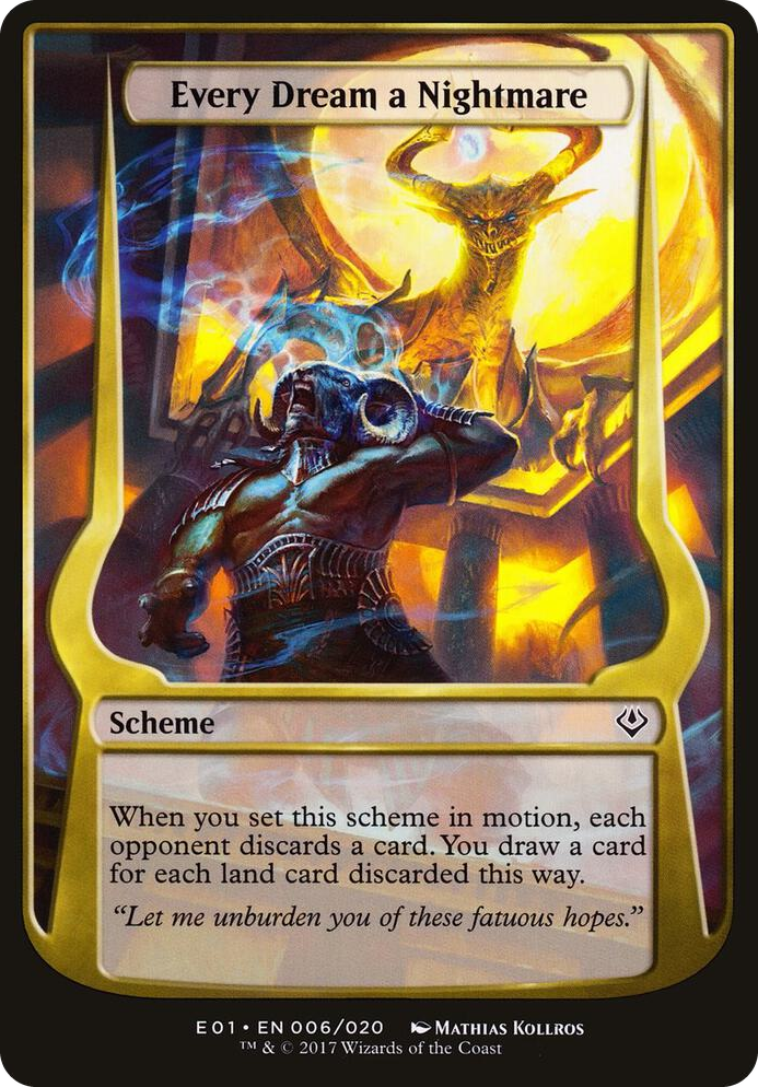 0006 Every Dream a Nightmare (Archenemy: Nicol Bolas) C Oversize Cards
