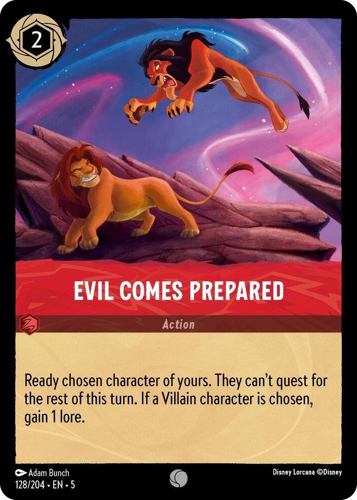 0128 Evil Comes Prepared Common Shimmering Skies