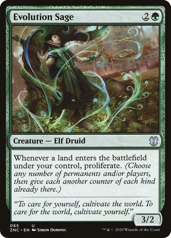 0065 Evolution Sage U Commander: Zendikar Rising