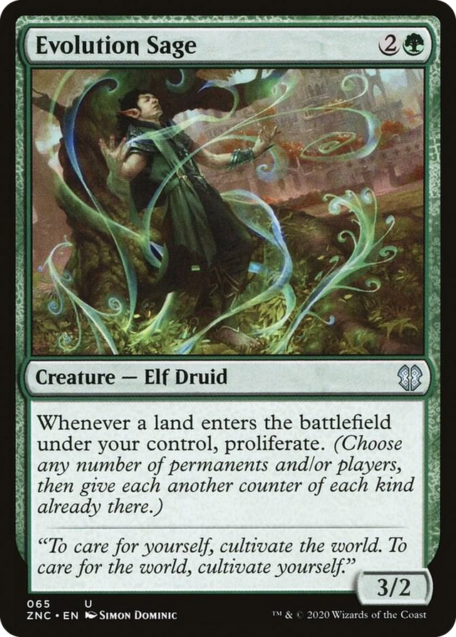 0065 Evolution Sage U Commander: Zendikar Rising
