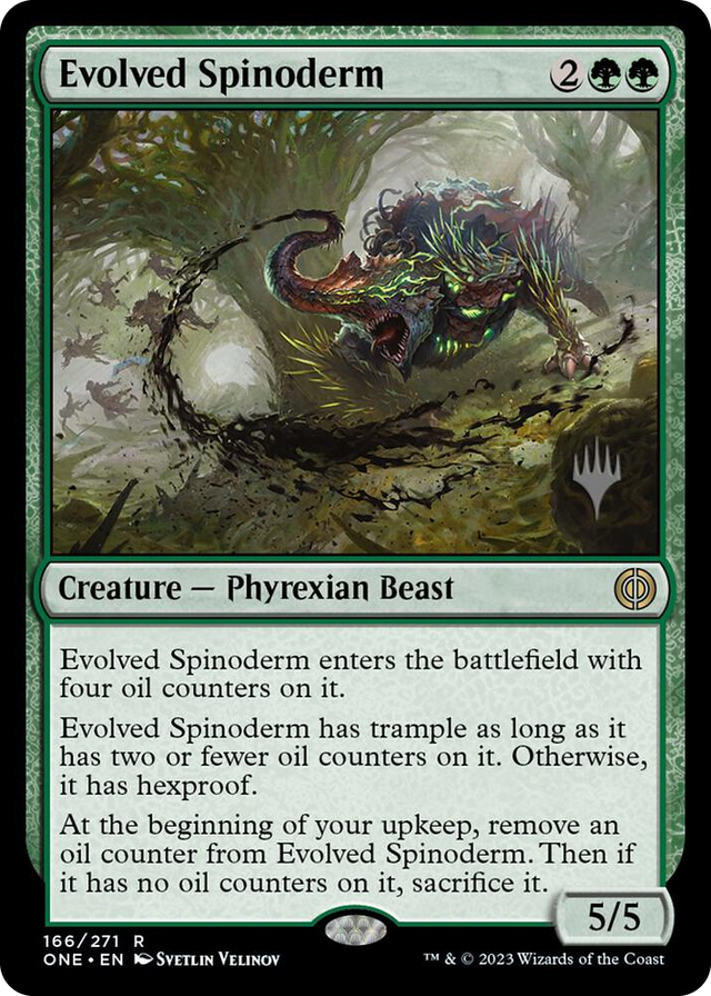 0166 Evolved Spinoderm R Promo Pack: Phyrexia: All Will Be One